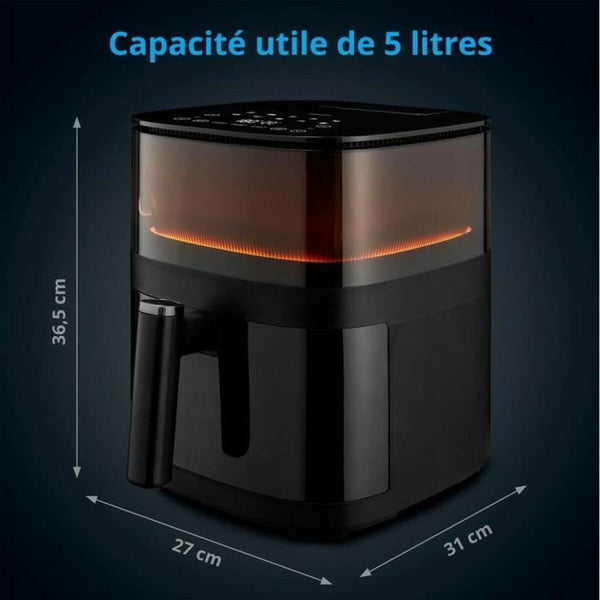 Medion Airfryer 1500 W 5 L Musta - Vuodevaatteet.fi