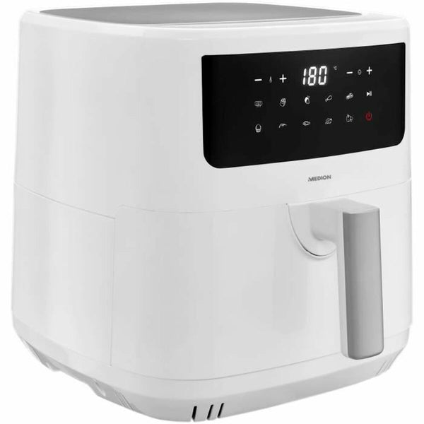 Medion LIFE P10 XL Kuumailmapaistinpannu 6,8 L Valkoinen - Vuodevaatteet.fi