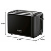 Bosch Musta Leivänpaahdin 970 W - Vuodevaatteet.fi