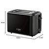 Bosch Musta Leivänpaahdin 970 W - Vuodevaatteet.fi