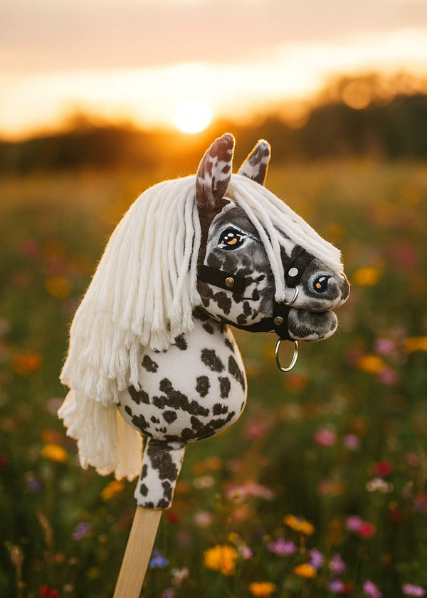 Super Hobby Horse - Super Hobby Horse Premium keppihevonen leopardikuosilla valkoisella harjalla A5