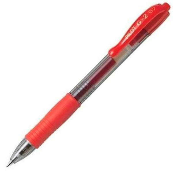 Pilot G-2 Punainen Geelikynä 0,4 mm, 12 kpl