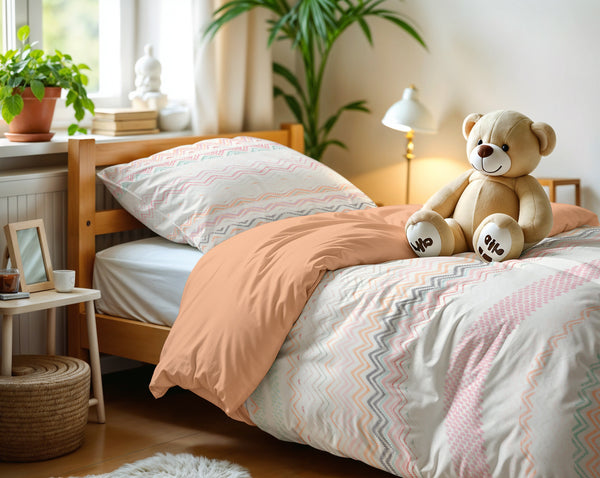 Kinder-Bettwäsche-Set Elaya Rosa 140 x 200/220