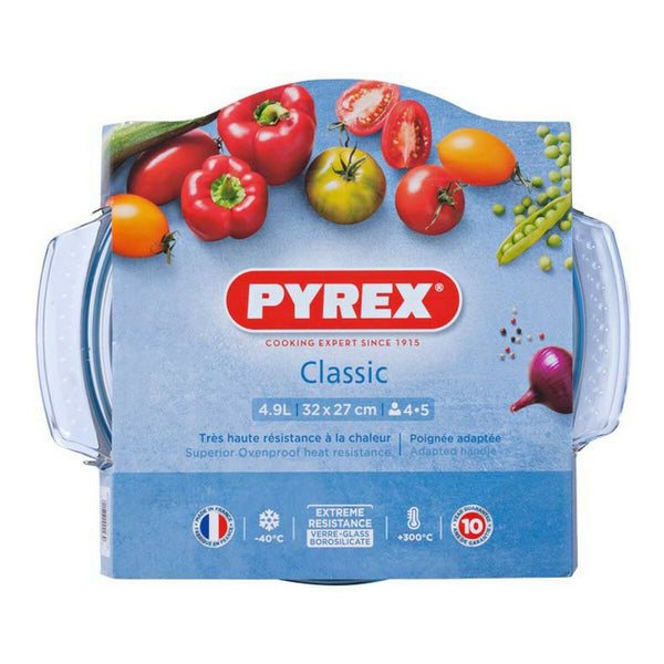 Pyrex Lasikannellinen Vuoka Läpinäkyvä