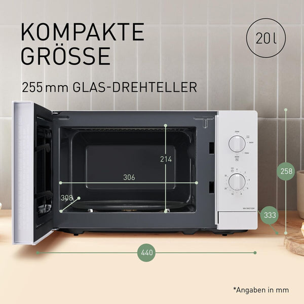 Panasonic Valkoinen Mikroaaltouuni 20L 800W - Vuodevaatteet.fi