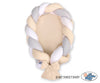 Babynest mit Zopf-Stoßschutz – Beige – Weiß