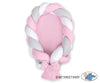 Flechtbett Kokon mit Nestchen - Rosa - Grau