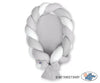 BabyNest Zopfumrandung - Weiß - Grau
