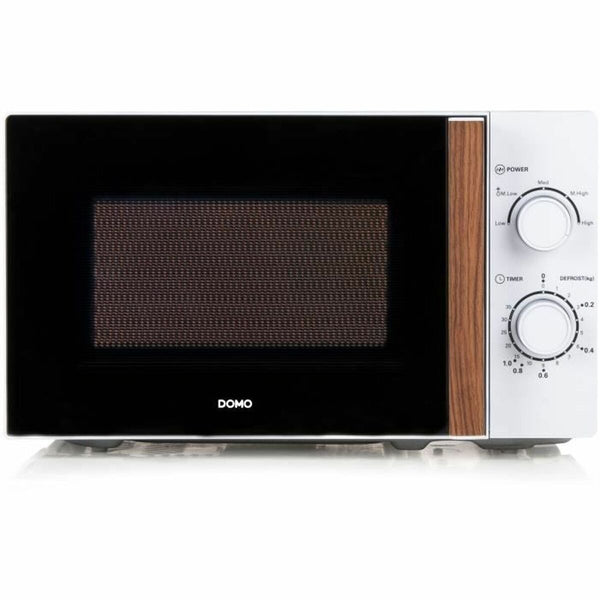 DOMO Mikroaaltouuni 700W 20L Valkoinen - Vuodevaatteet.fi