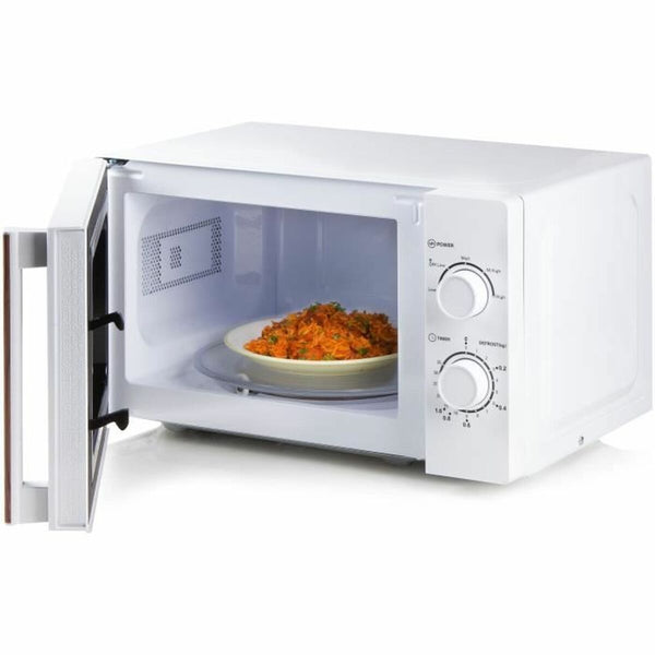 DOMO Mikroaaltouuni 700W 20L Valkoinen - Vuodevaatteet.fi
