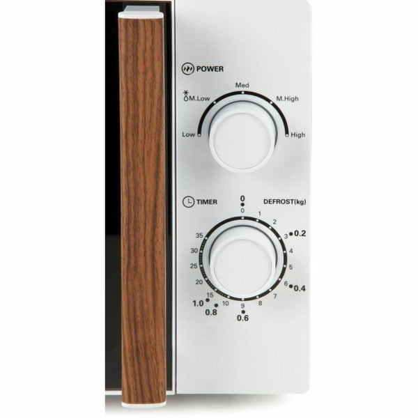 DOMO Mikroaaltouuni 700W 20L Valkoinen - Vuodevaatteet.fi