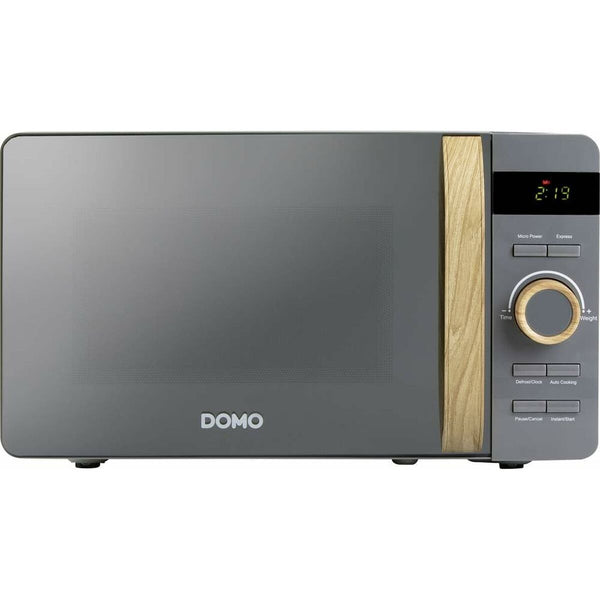 Domo Harmaa Mikroaaltouuni 700 W, 20 L - Vuodevaatteet.fi