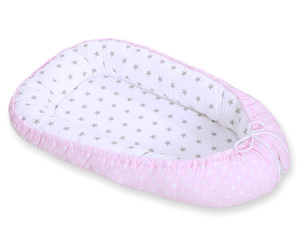 Unipesä – Dots On Pink/ Grey Stars