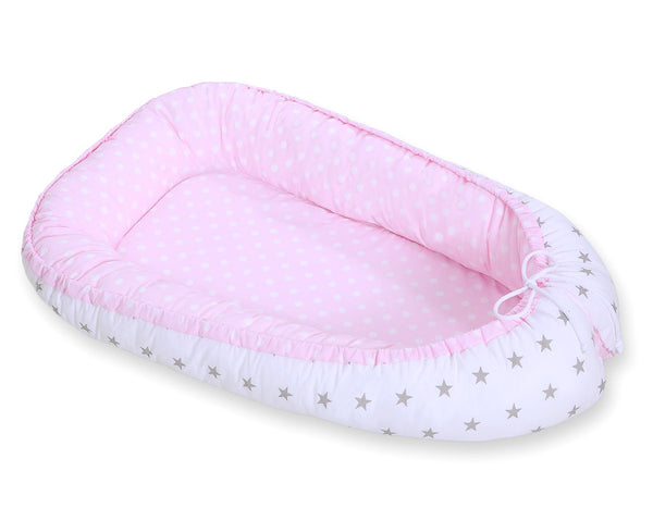 Unipesä – Dots On Pink/ Grey Stars