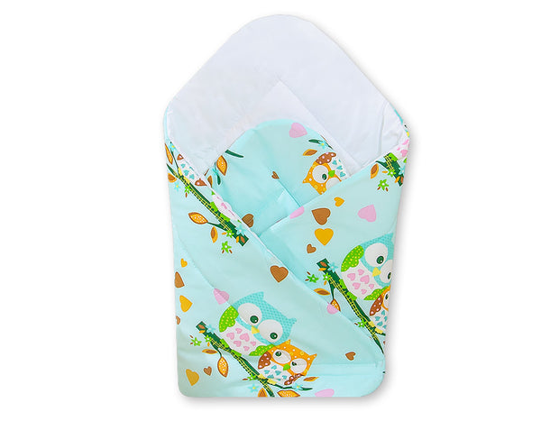 Baby-Pucktuch - Basic mint owls