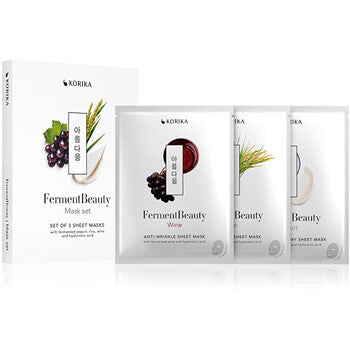 Korika - FermentBeauty Mask Set - Kangasnaamiosetti