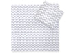 Babydecke 77x77cm und Kissen - Chevron Grey
