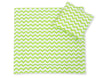 Babydecke 77x77cm und Kissen – Chevron Green
