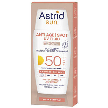 Astrid - Sun Anti Age Spot Uv Fluid Spf 50+ - Sävyttävä kasvovoide