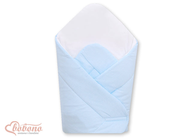 Babynest mit verstärktem Boden - Hanging Hearts blue strips