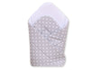 Babynest mit verstärktem Boden - Hanging Hearts white dots on grey