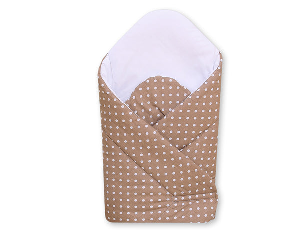Babynest mit verstärktem Boden – White dots on brown