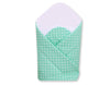 Babynest mit verstärktem Boden - White Dots on Mint