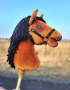 Premium Steckenpferd / Hobby Horse - Hellbraunes Pferd A3