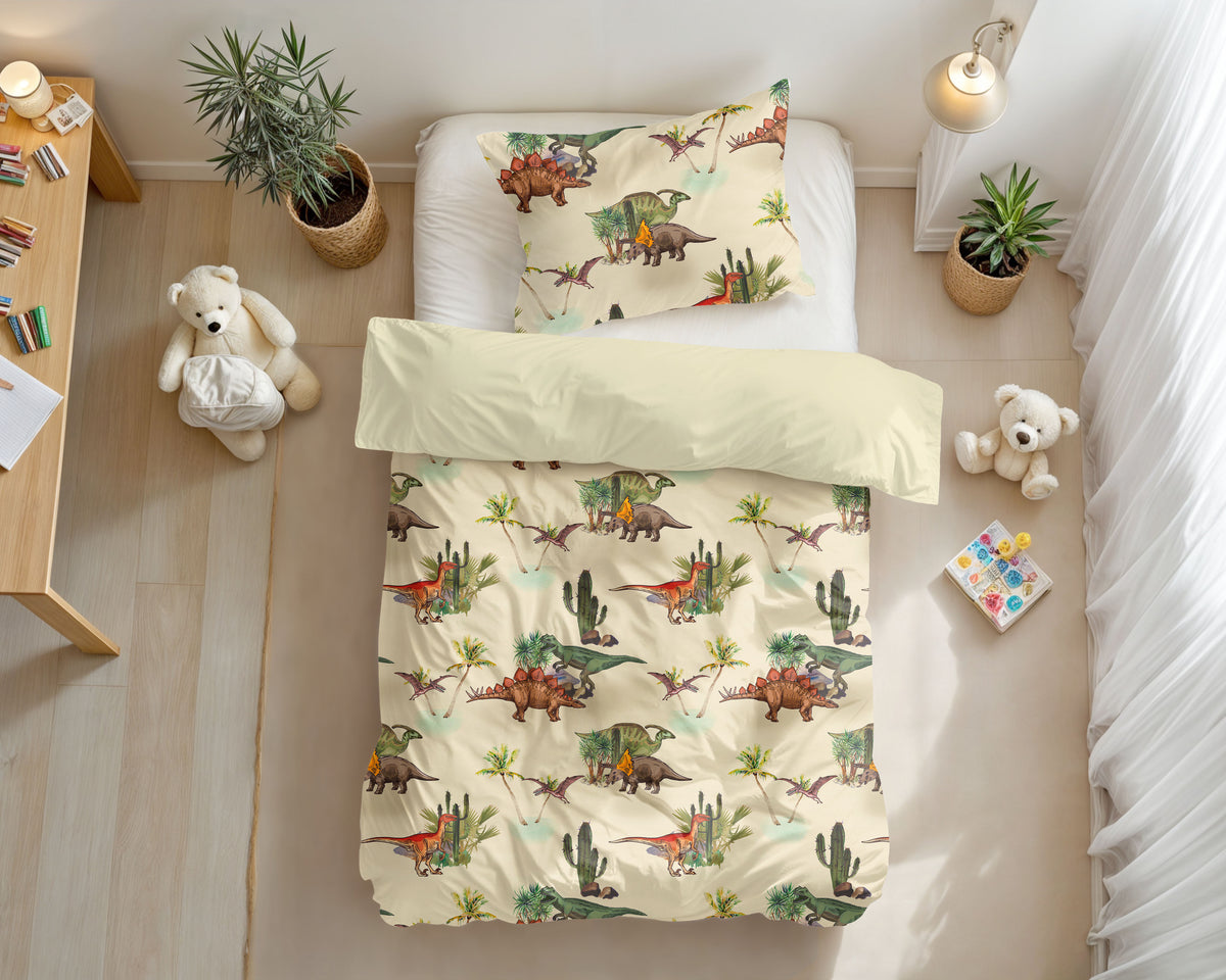 Juego de funda nórdica infantil Bamdino Verde /220 — 140 x 200/220