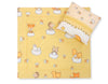 Babydecke 77x77cm und Kissen - Forest animals cream