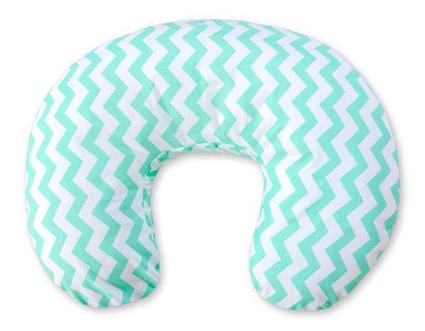 Vielseitiges ergonomisches Stillkissen - Chevron-Minze