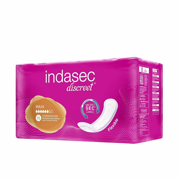 Indasec - Discreet maxi incontinence pads 15 units