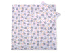 Vauvan peitto 77x77cm ja tyyny - Hedgehogs grey