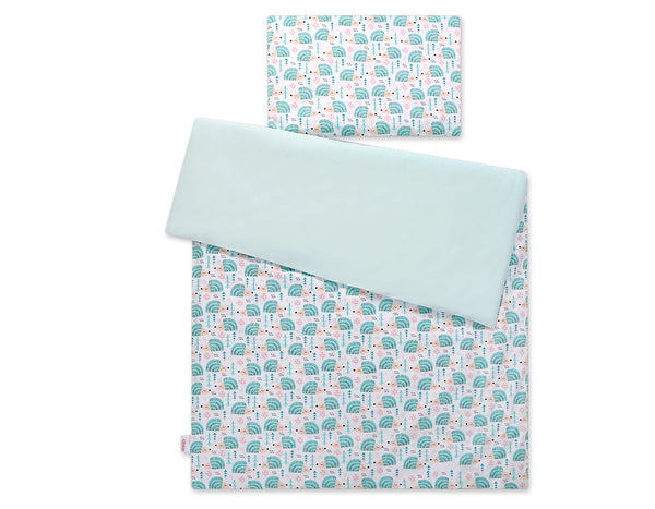 Bettwäsche-Set für Babys - 135X100cm - Hedgehogs Mint