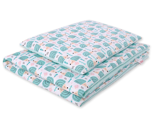 Bettwäsche-Set für Babys - 135X100cm - Hedgehogs Mint