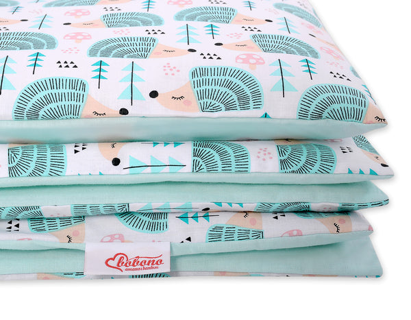 Bettwäsche-Set für Babys - 135X100cm - Hedgehogs Mint
