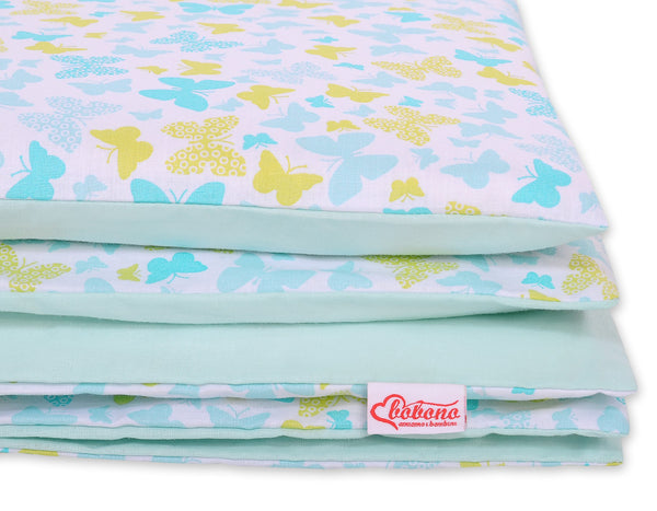 Bettwäsche-Set für Babys – 120x90cm – Blue Butterflies