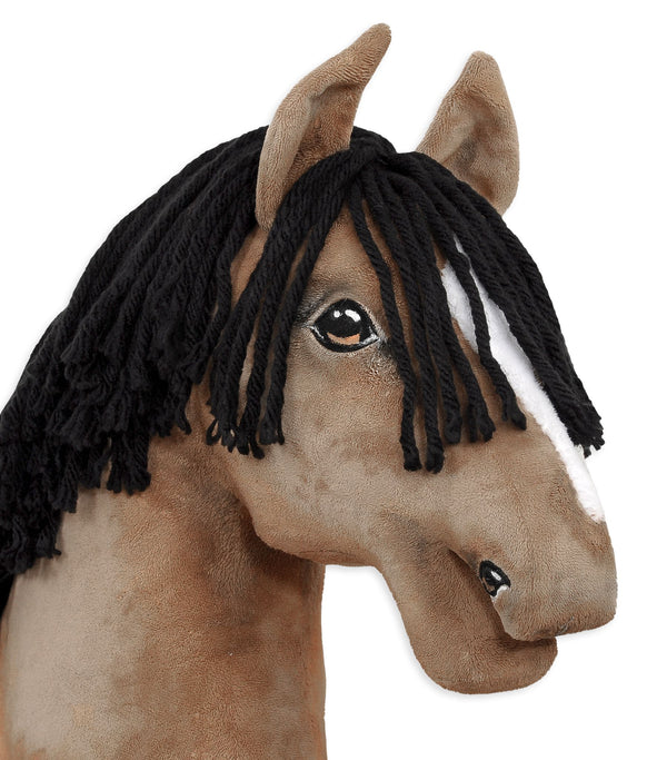Premium Steckenpferd / Hobby Horse - Buckskin Pferd A3