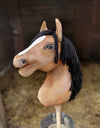 Premium Steckenpferd / Hobby Horse - Buckskin Pferd A3