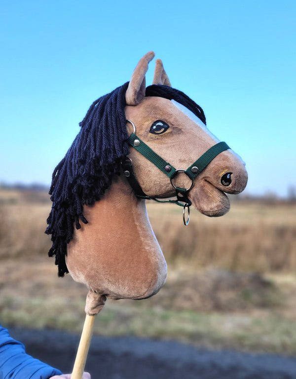 Premium Steckenpferd / Hobby Horse - Buckskin Pferd A3