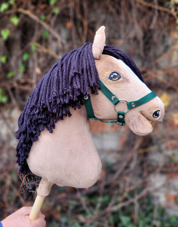 Premium Steckenpferd / Hobby Horse - Buckskin Pferd A3