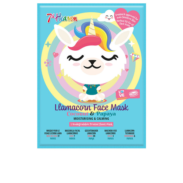 7Th Heaven Llamacorn Face Mask 1 Unit | Vuodevaatteet.fi