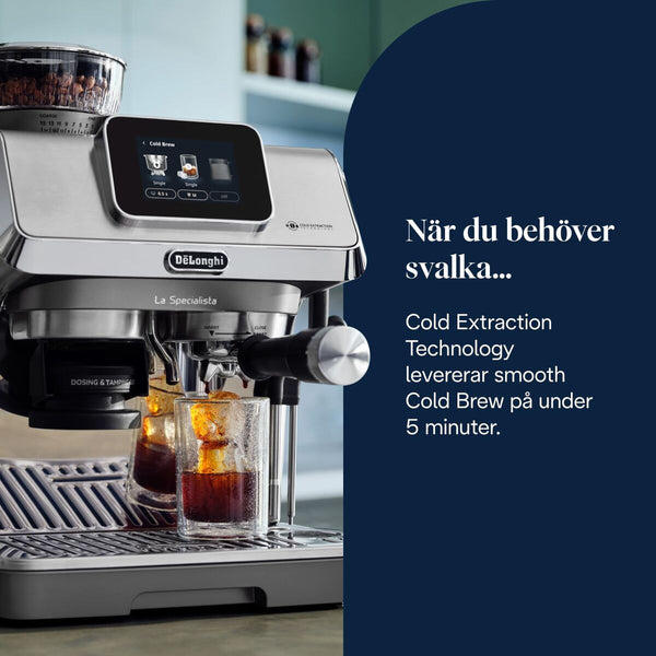 DeLonghi kahvinkeitin metallirungolla