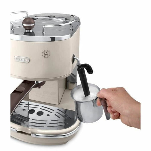 DeLonghi Manuaalinen Kahvinkeitin Beige 1,4 L - Vuodevaatteet.fi