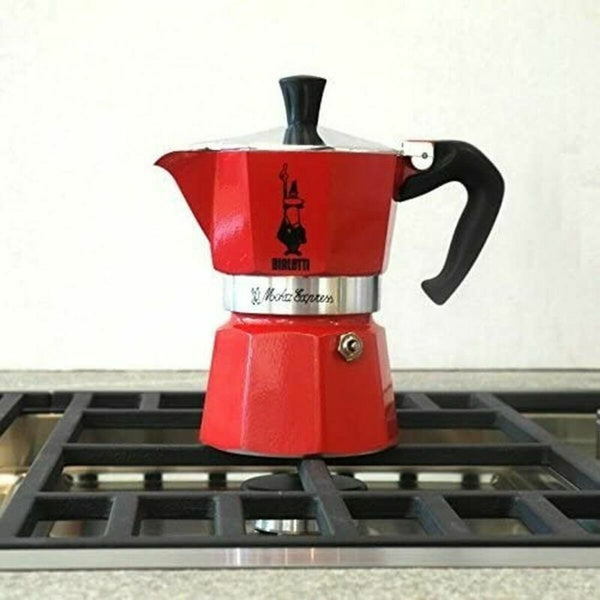 Bialetti Moka Express Punainen Mokkapannu 3 Kupillista