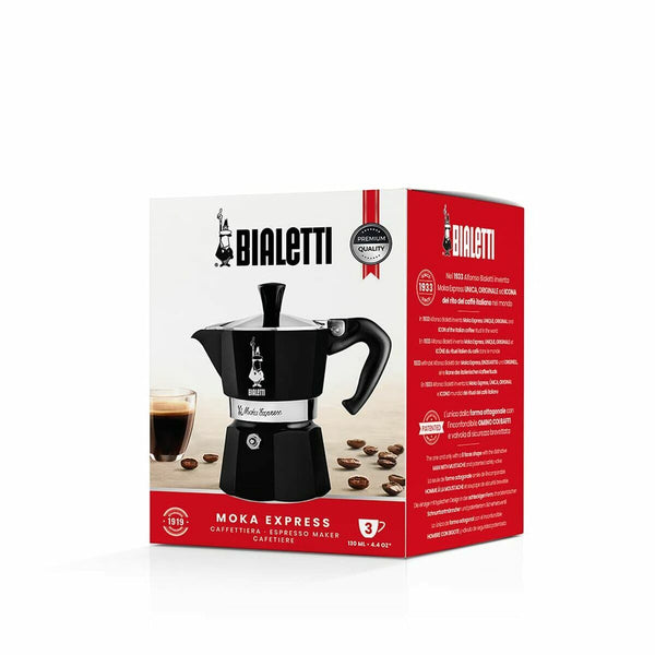 Bialetti Moka Express Mokkapannu 200 ml Musta