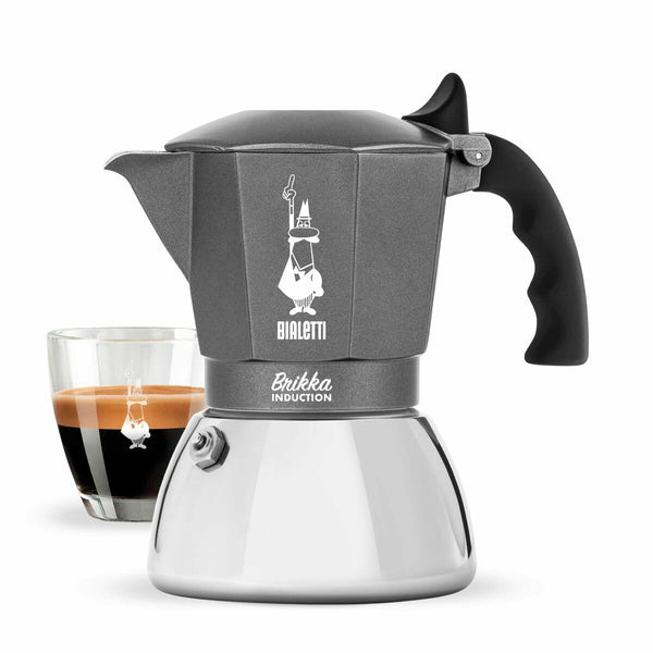 Bialetti Brikka Mokkapannu Induktiolle, Hopeinen