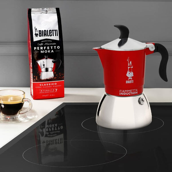 Bialetti Fiammetta Punainen Mokkapannu 2 Kupille