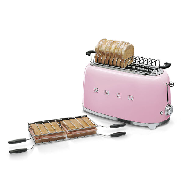 Smeg Leivänpaahdin 1500 W, Vaaleanpunainen
