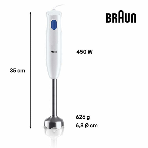 Braun sauvasekoitin 450 W valkoinen - Vuodevaatteet.fi